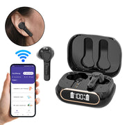 In-ear hearing aid for seniors, sound amplifier, noise reduction, 16-channel Bluetooth phone mode, dual-ear chip.
