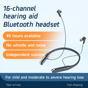 Z3 Air Digital Hearing Aid Headphones - Smart Noise Reduction, Collar Style, Waterproof, Left and Right Ear Separable Adjustment, 5.2 Bluetooth - Elderly Headphones