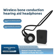 The new B2S+ bone conduction hearing aid headphones are non-in-ear, 5.3" Bluetooth wireless headphones designed for seniors.