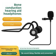 HA15 bone conduction hearing aid headphones, non-in-ear, wireless Bluetooth headphones for elderly people with hearing loss.