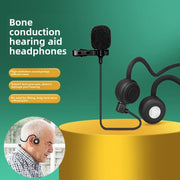 HA15 bone conduction hearing aid headphones, non-in-ear, wireless Bluetooth headphones for elderly people with hearing loss.