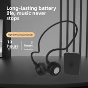 The new B2S+ bone conduction hearing aid headphones are non-in-ear, 5.3" Bluetooth wireless headphones designed for seniors.