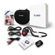 BN-702T Bone Conduction Headphones, Sound Amplifier, Built-in Battery, Bluetooth + Hearing Aid Headphones, Designed for Seniors