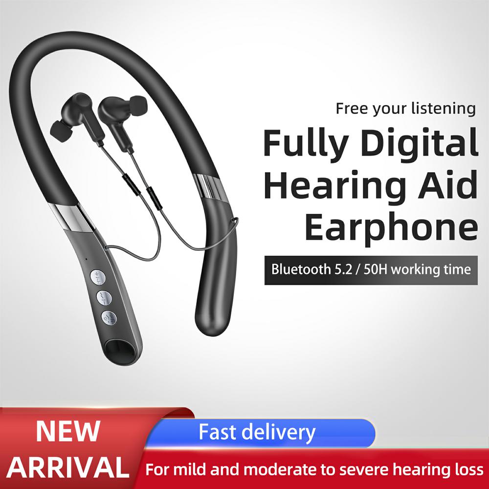 Z3 Free Digital Smart Hearing Aid Headphones, in-ear design, independent left and right ear adjustment, waterproof, Bluetooth 5.2, suitable for the elderly and people with hearing impairments. Bluetooth+ hearing aid headphones.