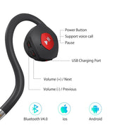 BN-702T Bone Conduction Headphones, Sound Amplifier, Built-in Battery, Bluetooth + Hearing Aid Headphones, Designed for Seniors